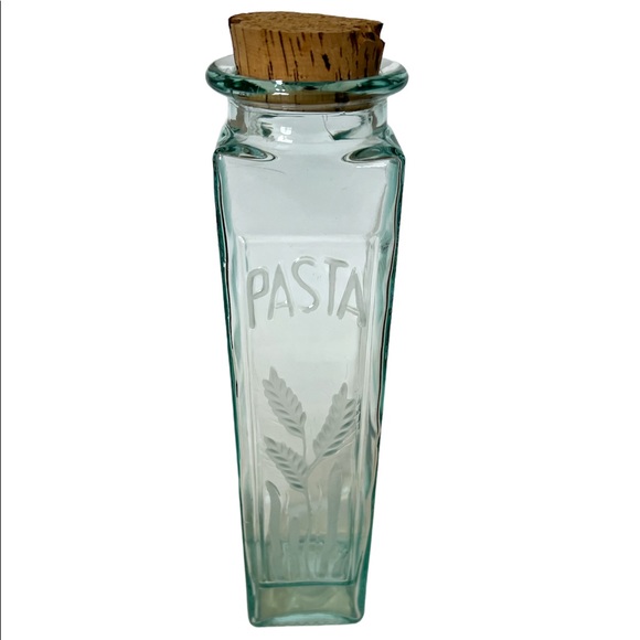 Hermetic Kitchen Vintage Hermetic Green Glass Pasta Jar 2 12 Tall